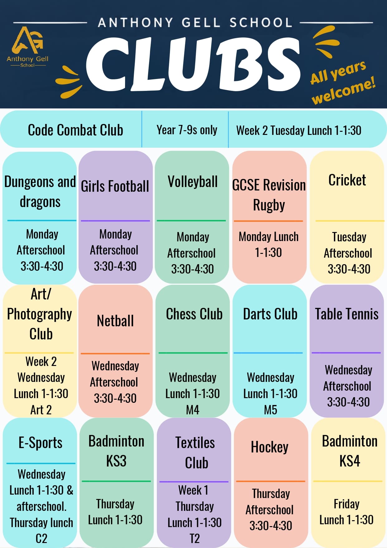 Club Posters Updated